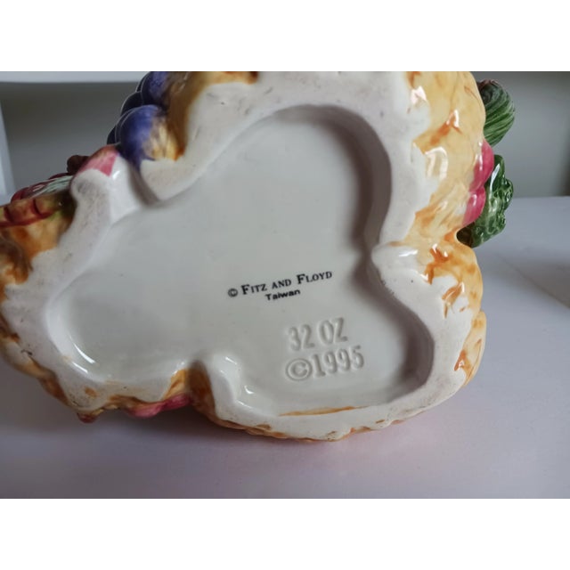 Late 20th Century Vintage French Country Farmhouse Ceramic Tea Set "Harvest Home" by Fitz and Floyd - 5 Pieces For Sale - Image 5 of 7