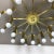 Gigantic Brass 24 Bulb Flush Mount Ceiling Light in the style of Stilnovo, Italy, 1960s For Sale - Image 10 of 18