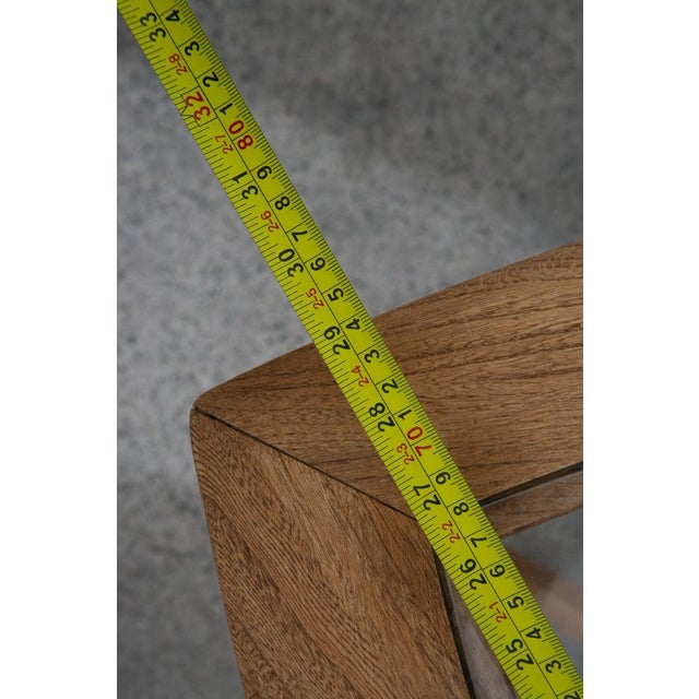 1960s Mid Century Modern Cocktail Table Set Side End Round Glass Triangular Lane Pair For Sale - Image 11 of 11