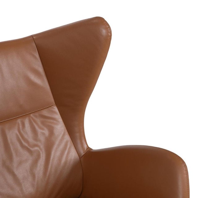 Set of Leather Solo Armchair and Ottoman with Manual Function from Bolia For Sale - Image 9 of 17