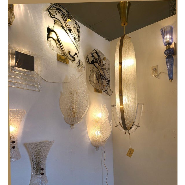 1970s 1970s Mid Century Modern Murano Glass Pendant Chandelier For Sale - Image 5 of 12