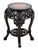 Chinese Hardwood and Marble Pedestal Table For Sale - Image 4 of 4