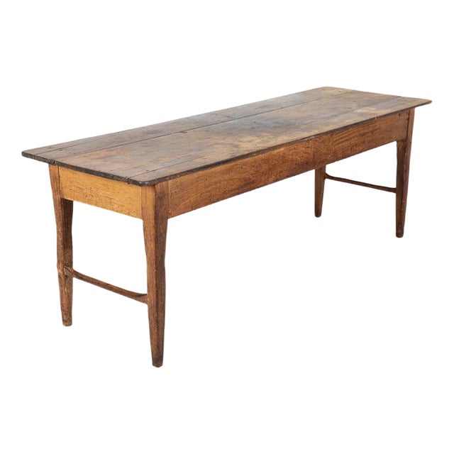 Large 19th Century English Vernacular 2 Plank Work Table For Sale