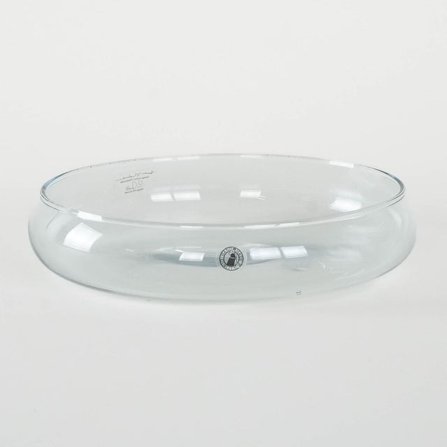 Ikea glass bowl, swedish production, 1980s. a subtle and elegant blown glass bowl from ikea's old collections — now...