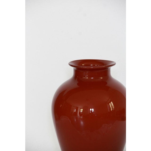 1960s Corniola Vase in Murano Glass by Ercole Barovier for Barovier and Toso, 1960s For Sale - Image 5 of 10