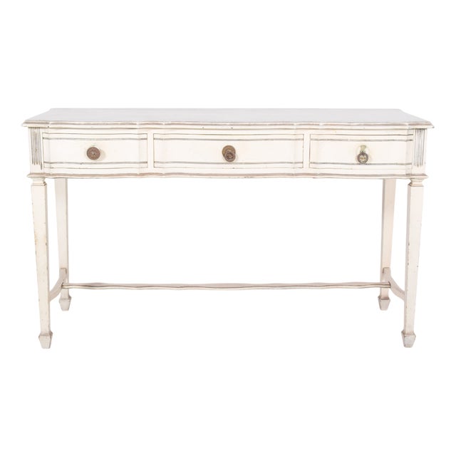 Portuguese White Painted Console, 1890s For Sale