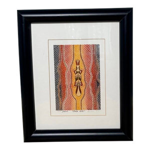 Richard Bell “Duck Rat” Signed & Numbered Aboriginal Serigraph, Edition 557/1000, Framed