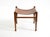1990s Vintage Safari Stool with Teak Frame and Saddle Leather, 1990s For Sale - Image 5 of 18