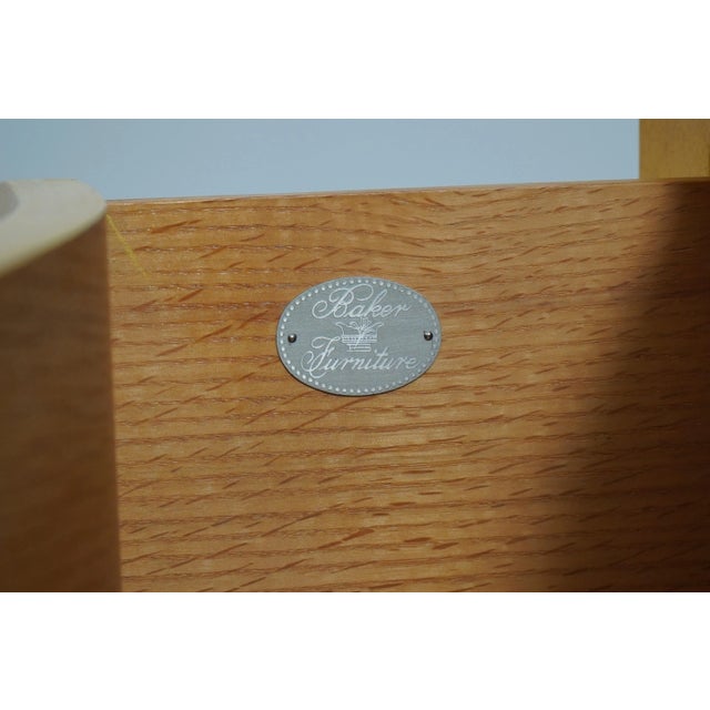 Baker Chinoiserie Paint Decorated 2 Drawer Commode Chest For Sale - Image 12 of 12