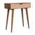 This charming piece pairs an oak-toned frame with a soft blush drawer for a subtle pop of color. Featuring a lift-top...