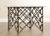 Hollywood Regency Vintage Wrought Iron Net Square Marble Top Cocktail Table For Sale - Image 3 of 13