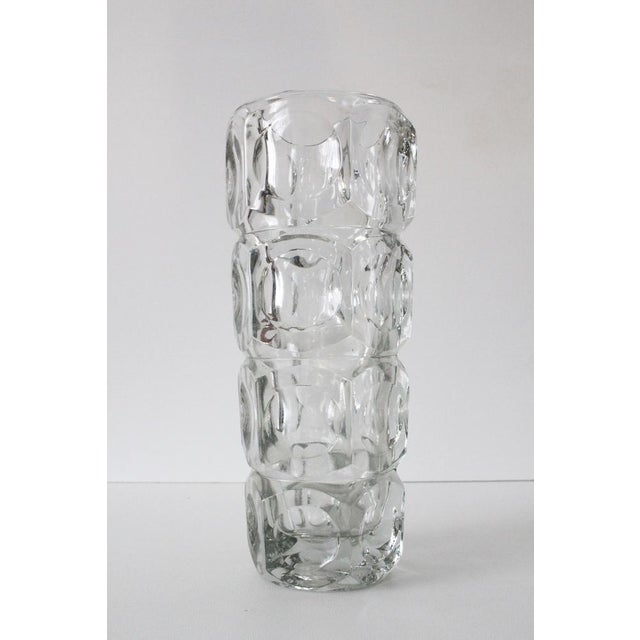 Glass Vase by František Pečeny for Hermanova Hut, 1960s For Sale - Image 6 of 6