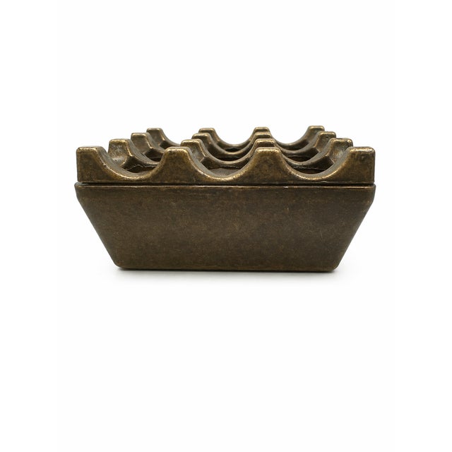 1960s Vintage Brutalist Ashtray in Brass by Beck & Jung for Diverse Ting, 1960s For Sale - Image 5 of 7