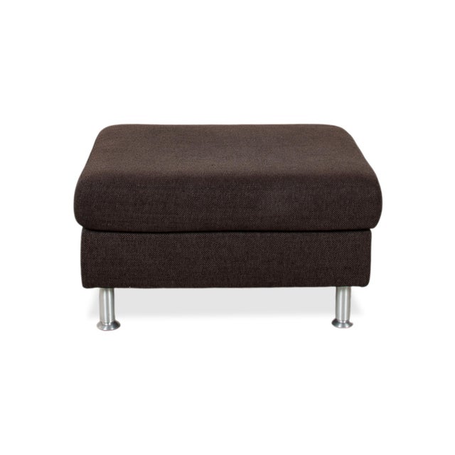 Set of Fabric Concept Plus Corner Sofa and Ottoman in Brown Grey from Ewald Schillig For Sale - Image 11 of 18