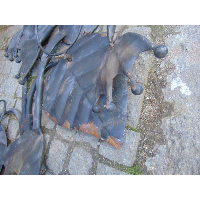 Industrial Vintage Metal Frog Planter, 1970s For Sale - Image 3 of 9