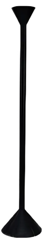 Mid-Century Italian Black Steel Callimaco Floor Lamp by Sottsass for Artemide, 1980