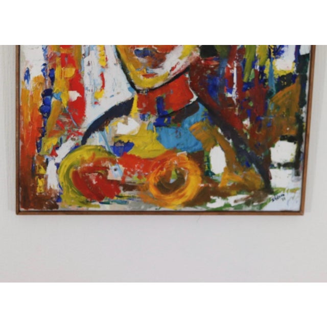 1970s S. Nilsen, Figure Composition, 1971, Oil on Canvas, Framed For Sale - Image 5 of 18