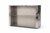 Reception Desk in Textured Stainless Steel by Veliento. Dimensions: W 140 x D 40 x H 100 cm. Materials: Stainless Steel....