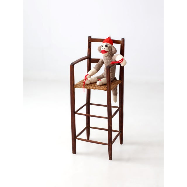 Antique Child's Chair With Woven Seat For Sale - Image 11 of 14