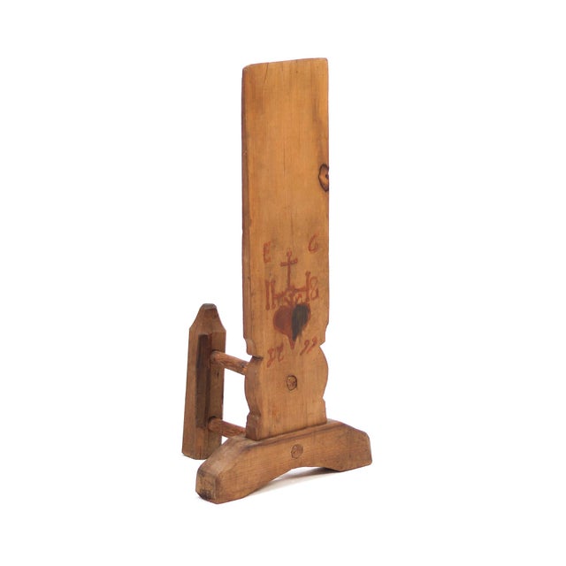 Brown Antique Folk Art Schwingstock Ornament, 1799 For Sale - Image 8 of 8