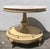 Wood Vintage French Provincial Round Marble Accent Table For Sale - Image 7 of 11
