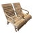 2000 - 2009 Pair of Vintage Solid Teak Sculptural Steamer-Style Chaise Lounge Chairs For Sale - Image 5 of 12