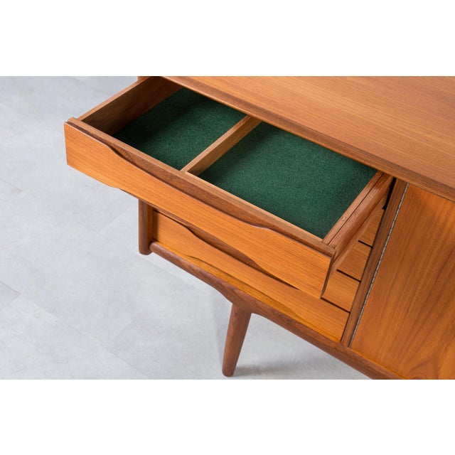 Brown Mid-Century Modern Teak Sideboard by Brødrene Sørheim, Norway, 1960s For Sale - Image 8 of 16