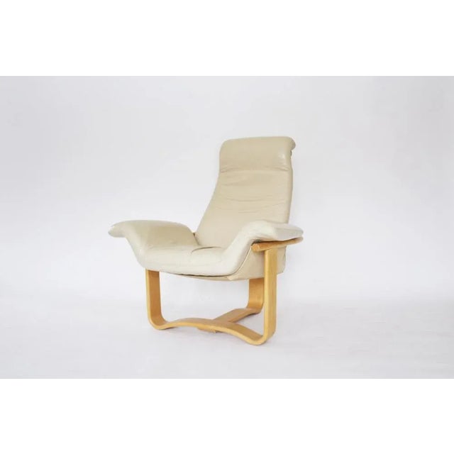 Vintage Scandinavian Beige Manta Lounge Chair by Ingmar Relling for Westnofa, Norway, 1970s For Sale - Image 10 of 10