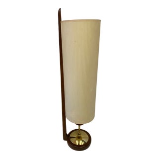 Modeline Mid Century Modern Sculptural Teak Table Lamp For Sale