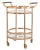 Designed with sleek, stylish curves, this contemporary 2-tier round bar cart ensures easy entertaining in any room. it's...