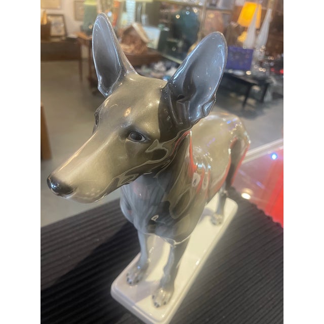 Realism 1930s Porcelain Hutschen Reuther German Shepherd by Max Daniel Herman Fritz Marked For Sale - Image 3 of 8