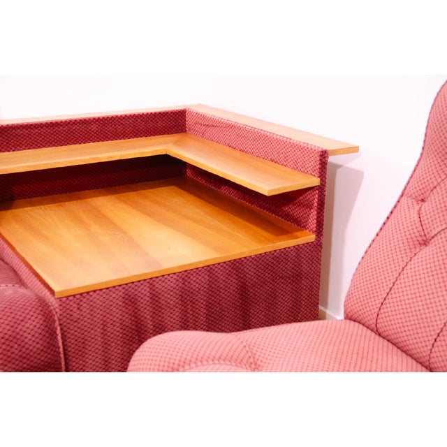 Red Vintage Living Room Set, Czechoslovakia, 1980s, Set of 5 For Sale - Image 8 of 18