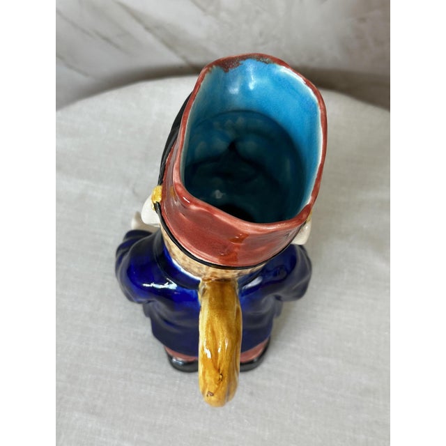 Ceramic Earthenware Postman Pitcher, 1890s For Sale - Image 7 of 11