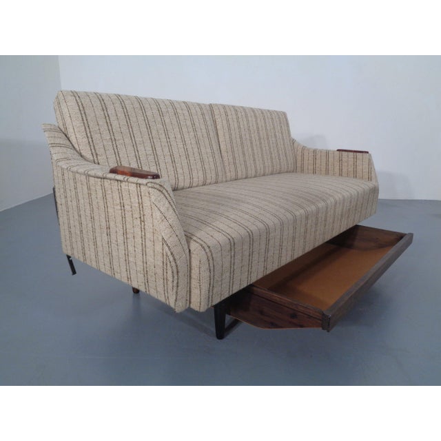 Teak and Wool Daybed, Sweden, 1950s For Sale - Image 6 of 18