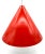 This bright orange-red Panton-style pendant lamp impresses with its clear, conical shape and timeless presence. The...
