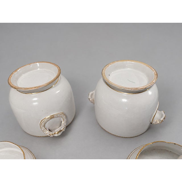 Ceramic Pair, French Old Paris Style Gilt Porcelain Fruit Coolers or Ice Pails 19th C. For Sale - Image 7 of 9