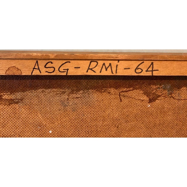 Raoul Middleman, 1972 Gestural Oil Painting Boat in Harbor Figural Abstraction Raoul Middleman, 1972 For Sale - Image 10 of 12