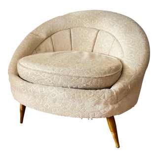 Mid-Century Egg Chair in Style of Jean Royère For Sale
