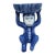 Vintage Chinoiserie Blue White Ceramic Monkey Dish - 8.25" Height For Sale