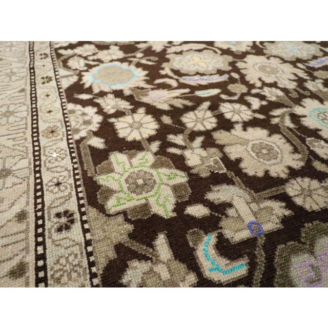 Mid 20th Century Galerie Shabab Collection Mid-20th Century Persian Malayer Accent Rug For Sale - Image 5 of 9