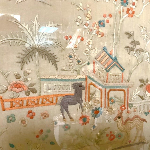 Antique Japanese Embroidered Silk Panels-Opposites For Sale In West Palm - Image 6 of 18