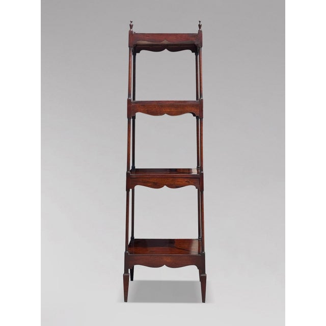 Very Fine Quality 18th-century George III Period 4-Tier Mahogany Whatnot Music Stand *Attributed to Gillows, circa...