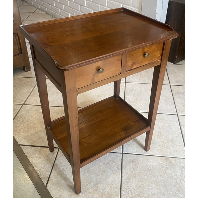 1950s Vintage Side Table in Cherry Wood, 1950s For Sale - Image 5 of 18