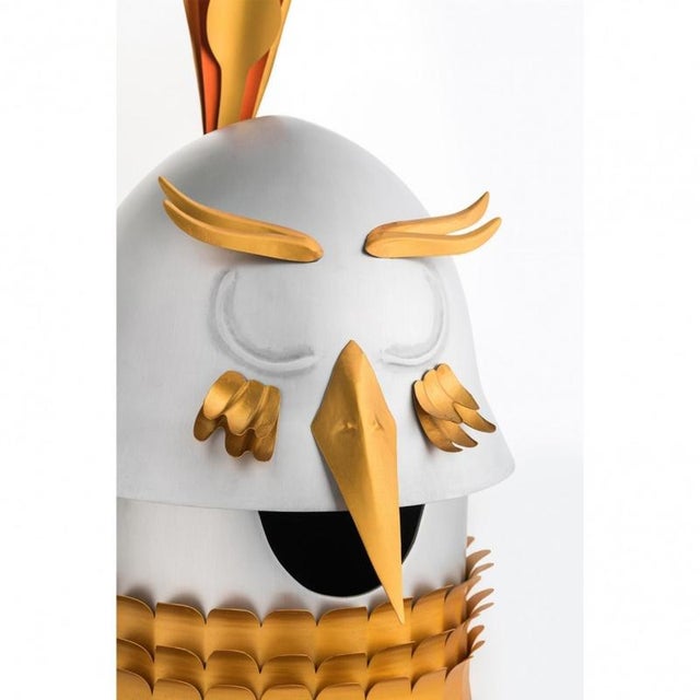 Not Yet Made - Made To Order Raw & Rainbow Pavone Sculpture in Powder-Coated Aluminum by Altreforme For Sale - Image 5 of 8