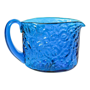 1967 Blenko Joel Myers #6730 Turquoise Blown Glass Pitcher