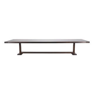 Monumental Ferrell+Mittman Modern Trestle Dining Table 13 Ft For Sale
