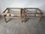 1970's Vintage Coastal Organic Whitewashed Rattan & Glass Top End Tables – A Pair For Sale - Image 4 of 15
