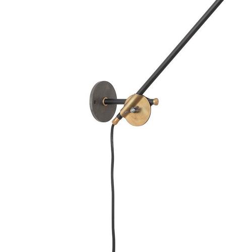 Black KH#1 Long Arm Wall Lamp by Sabina Grubbeson for Konsthantverk For Sale - Image 4 of 10