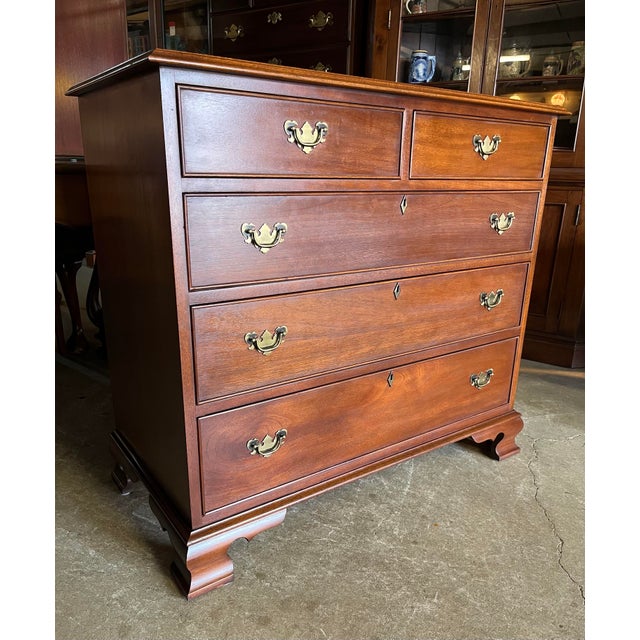 Late 20th Century Craftique Two Over Three Drawer Chest For Sale - Image 9 of 12