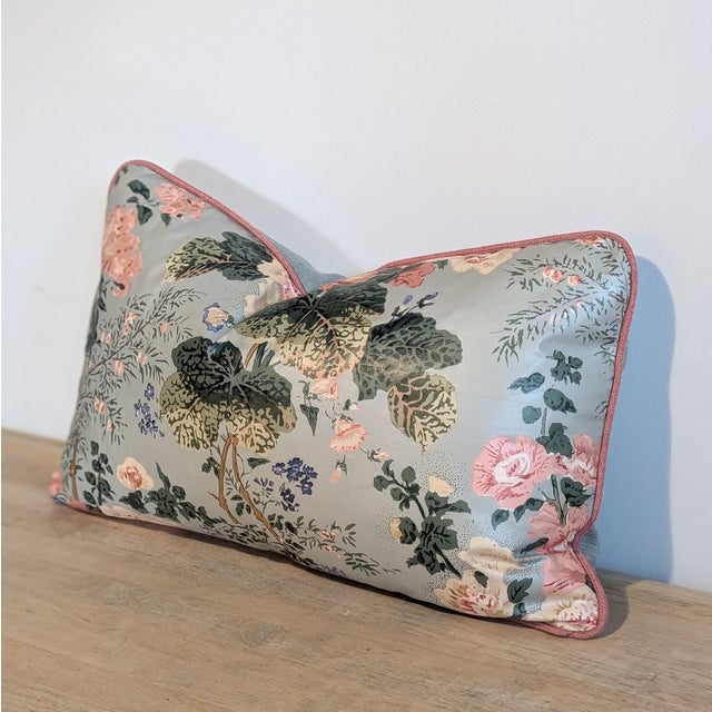 Lee Jofa Lee Jofa Althea Lumbar in River With Blush Cord For Sale - Image 4 of 5